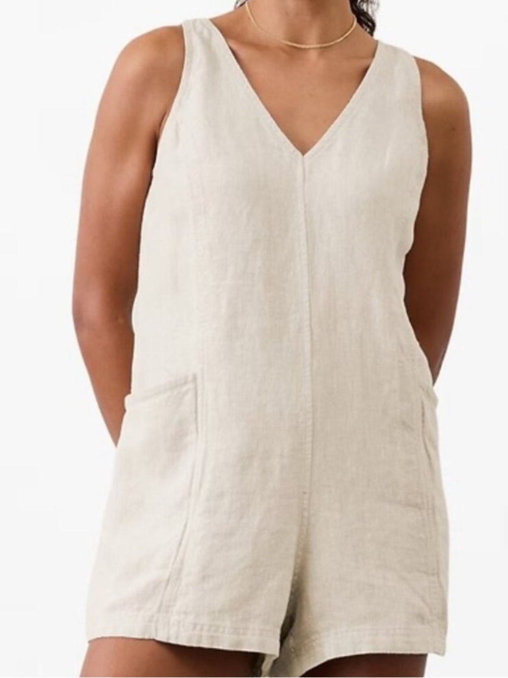 NWT Athleta Retreat Linen Romper